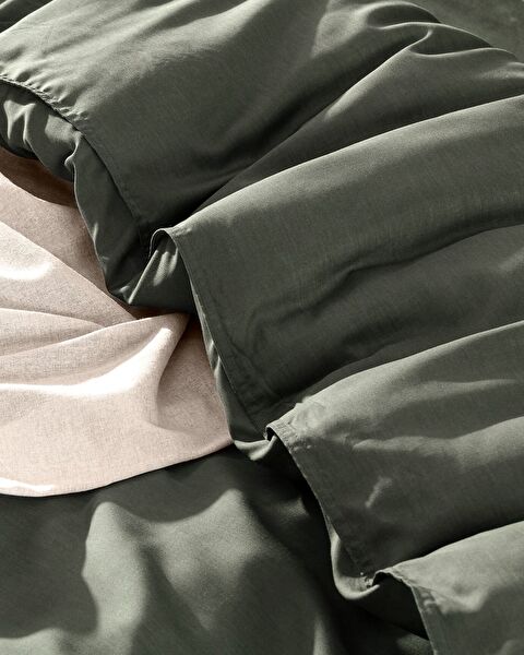 Loire kingsize tencel dekbedovertrekset ( TENCEL:handelsmerk: ) - Kaki - 2