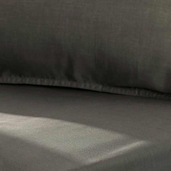 Ensemble de housse de couette en Tencel pour lit king size Loire (TENCEL:trade_mark: ) - Kaki - 3