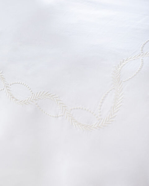 Marguerite King-Size-Bettbezug-Set mit Stickerei – Satin - 4