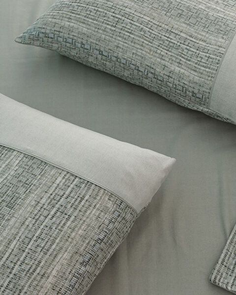 Burnel King Size %100 Pamuk Madame Coco Crep Baskılı Nevresim Takımı - Haki - 4