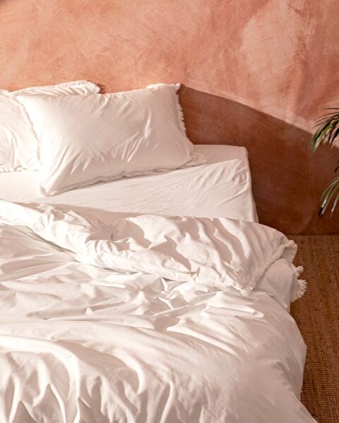 Sona King Size Tassel Duvet Cover Set - 1