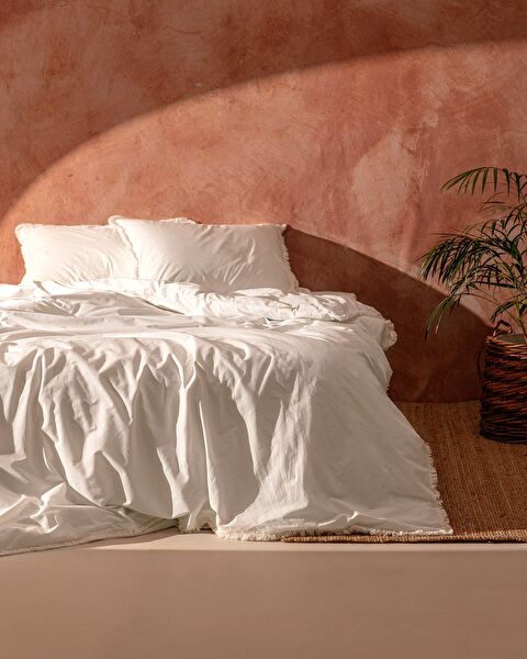 Sona King Size Tassel Duvet Cover Set - 0