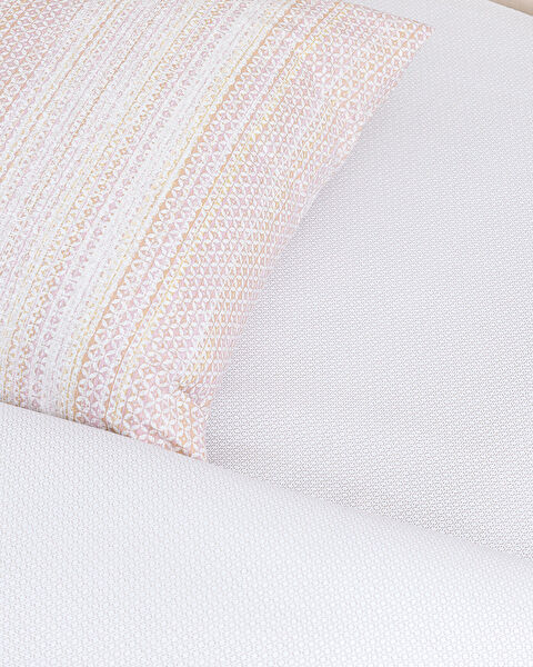 Niort King Size Ranforce Printed Duvet Cover Set - Powder - 4