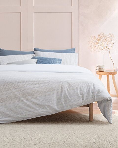 Niort King Size Duvet Cover Set - Ranforce Patterned - 0