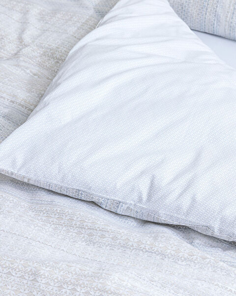 Niort King Size Duvet Cover Set - Ranforce Patterned - 5