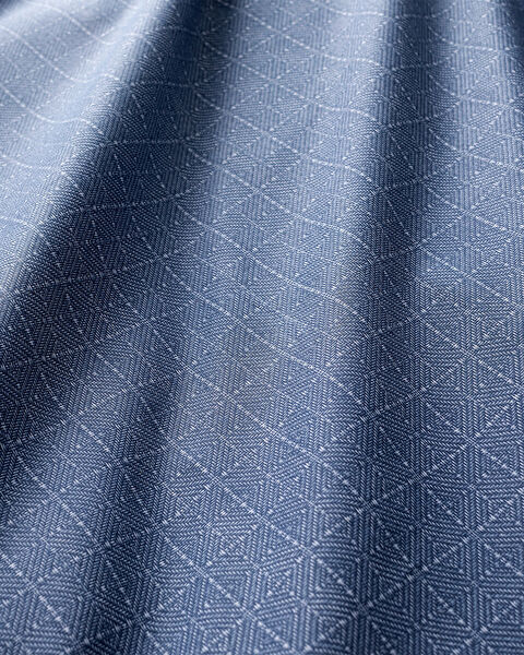 Ensemble de housse de couette imprimée Ranforce King Size Odette - Bleu marine - 5