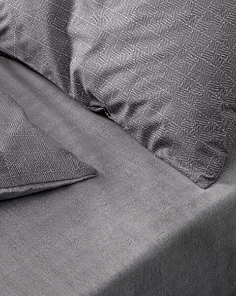 Odette kingsize Ranforce dekbedovertrekset met print - antraciet - 4
