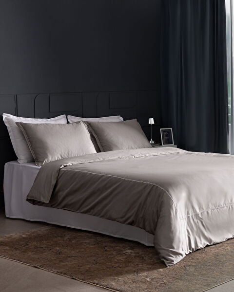 Laila Duvet Cover Set - Embroidered - Satin - 0