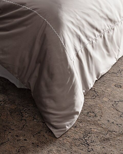 Laila Duvet Cover Set - Embroidered - Satin - 3