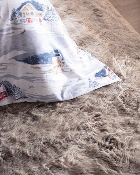 Erig kingsize dekbedovertrekset van 100% katoenflanel - blauw - 4