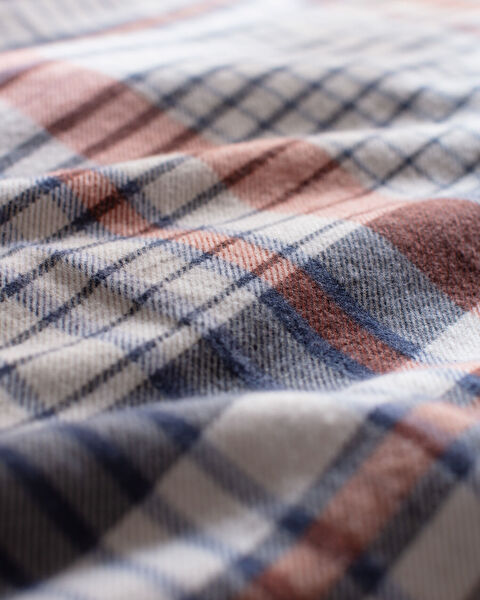 Boussy Kingsize dekbedovertrekset van 100% katoenflanel - marineblauw - 5