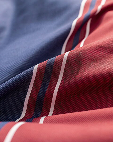 Vardan King Size 100% katoenen Ranforce bedrukte dekbedovertrekset - marineblauw/grijs - 4