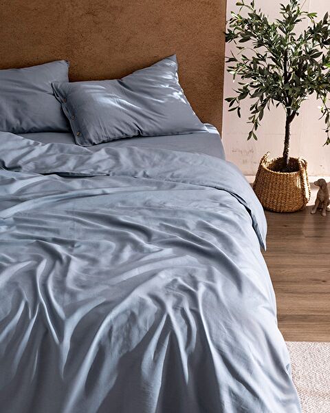 Songe kingsize chambre-dekbedovertrekset van 100% katoen - donkerblauw - 1
