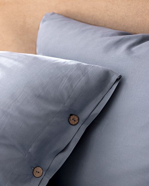 Songe kingsize chambre-dekbedovertrekset van 100% katoen - donkerblauw - 4