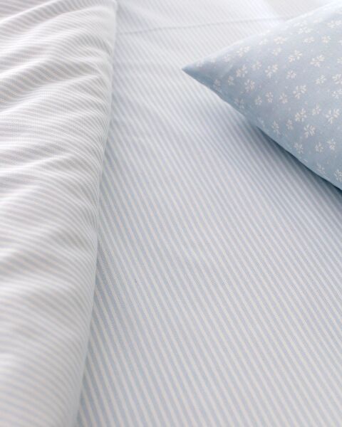 Marlie Kingsize 100% katoenen Ranforce dekbedovertrekset met print - Blauw - 4