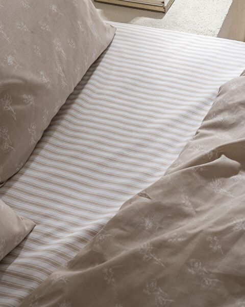 Rever Kıng Size Duvet Cover Set - Ranforce Patterned - 3