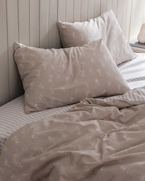 Rever Kıng Size Duvet Cover Set - Ranforce Patterned - 2