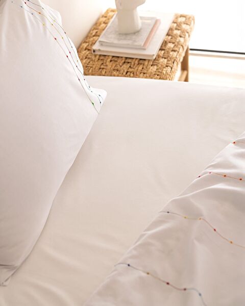 Estampe Kıng Sıze Ranforce Embroıdered Duvet Cover Set - 6