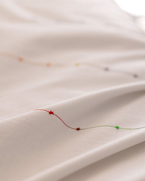 Estampe Kıng Sıze Ranforce Embroıdered Duvet Cover Set - 7