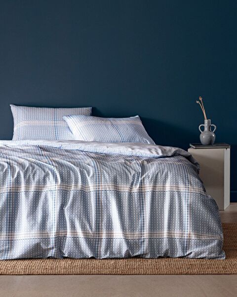 Klaw Kıng Sıze Duvet Cover Set - Ranforce Patterned - 0