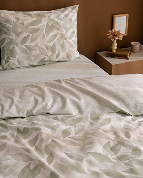 Feuille Kıng Sıze Duvet Cover Set - Ranforce Patterned - 3