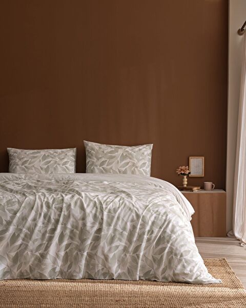 Feuille Kıng Sıze Duvet Cover Set - Ranforce Patterned - 0