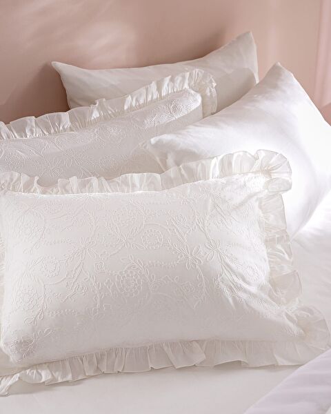 Aulne Kıng Sıze Embroıdery Duvet Cover Set - 4