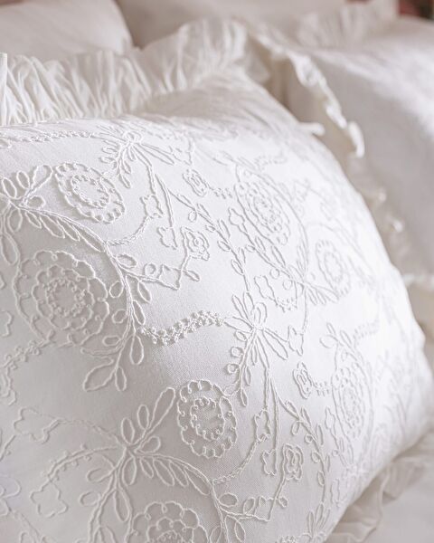 Aulne Kıng Sıze Embroıdery Duvet Cover Set - 5