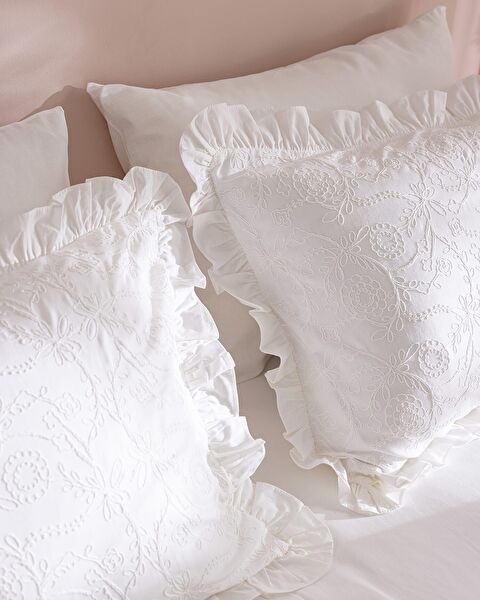 Aulne Kıng Sıze Embroıdery Duvet Cover Set - 7