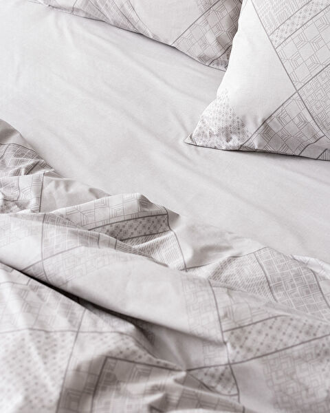 Aurelie King Size Duvet Cover Set - Ranforce Patterned - 7