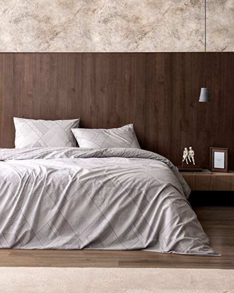 Aurelie King Size Duvet Cover Set - Ranforce Patterned - 0