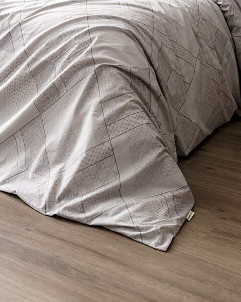 Aurelie King Size Duvet Cover Set - Ranforce Patterned - 5