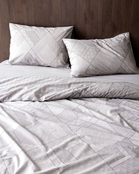 Aurelie King Size Duvet Cover Set - Ranforce Patterned - 1
