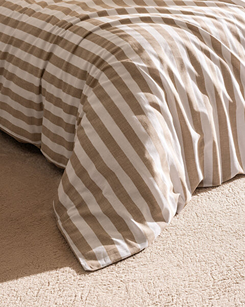 Olivier King Size Duvet Cover Set - Ranforce Patterned - 5