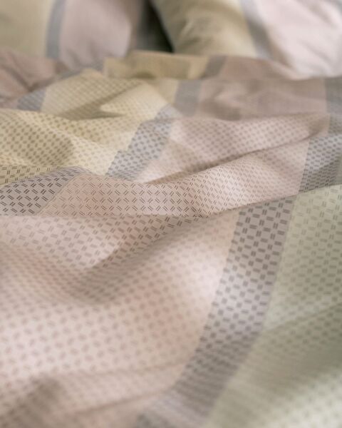 Cannes King Size Fitted Duvet Cover Set - Ranforce Patterned - 5