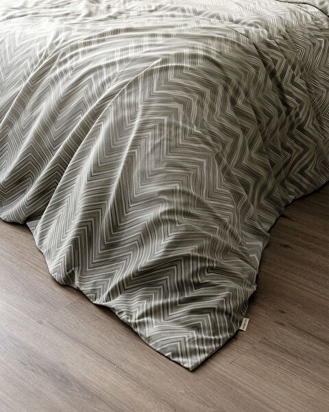 Tarn King Size Duvet Cover Set - Ranforce Patterned - 5