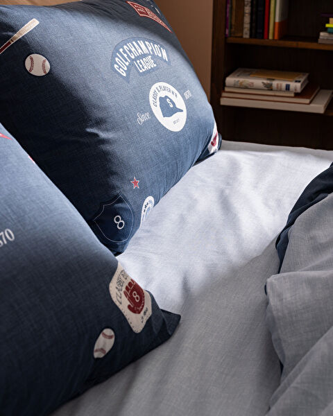 Ruben King Size Duvet Cover Set - Ranforce Patterned - 3