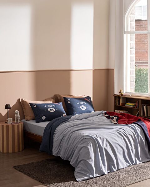 Ruben King Size Duvet Cover Set - Ranforce Patterned - 0