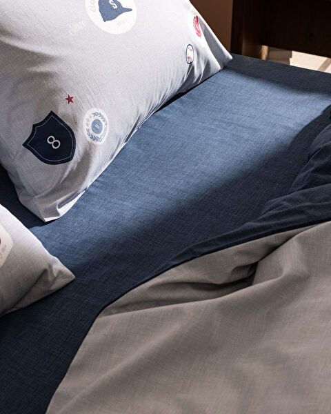 Ruben King Size Duvet Cover Set - Ranforce Patterned - 3