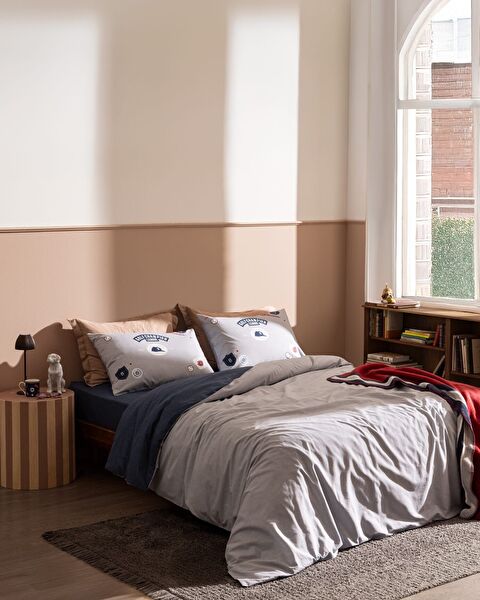 Ruben King Size Duvet Cover Set - Ranforce Patterned - 0