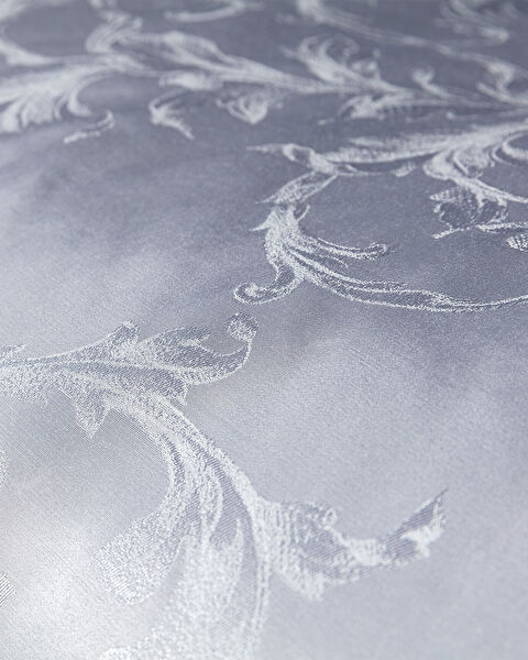 Blaye King-Size-Bettbezug-Set aus Jacquard-Satin – Grau - 1