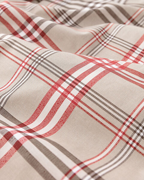 Garen King Size 100% Cotton Ranforce Printed Duvet Cover Set - Beige - 4