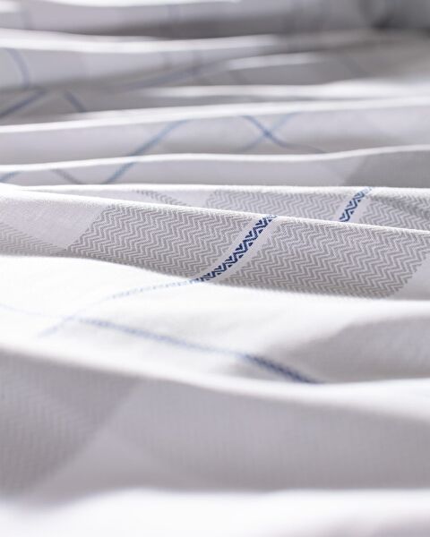 Musette King Size 100% Cotton Ranforce Printed Duvet Cover Set - Blue - 5