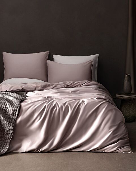 Alicia Piping مقاس كينج - طقم غطاء لحاف من الساتان 300tc - 0