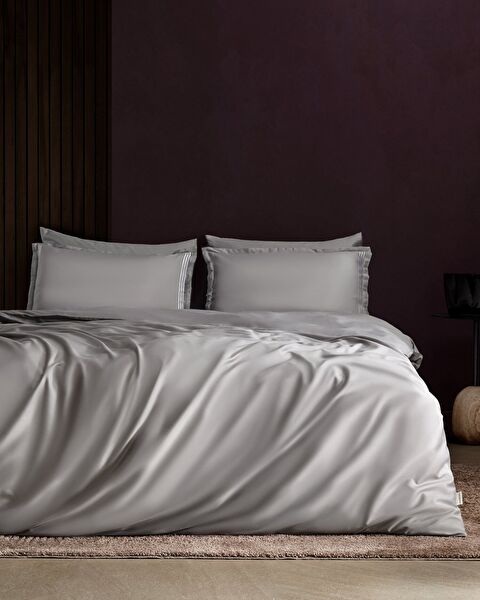 Clarette King Size Bamboo Satin Duvet Cover Set - 0