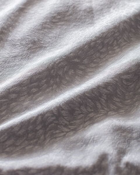 Andre kingsize katoenen jacquard satijnen dekbedovertrekset - lichtgrijs - 7