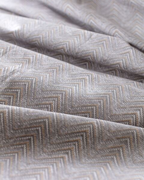 Ensemble de housse de couette imprimé Ranforce 100 % coton Bailey King Size - Gris - 4