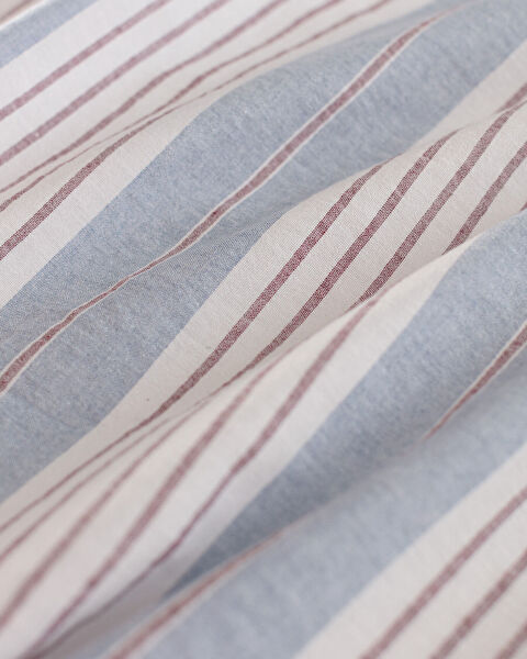 Berne King Size Yarn Dyed Duvet Cover Set - 5