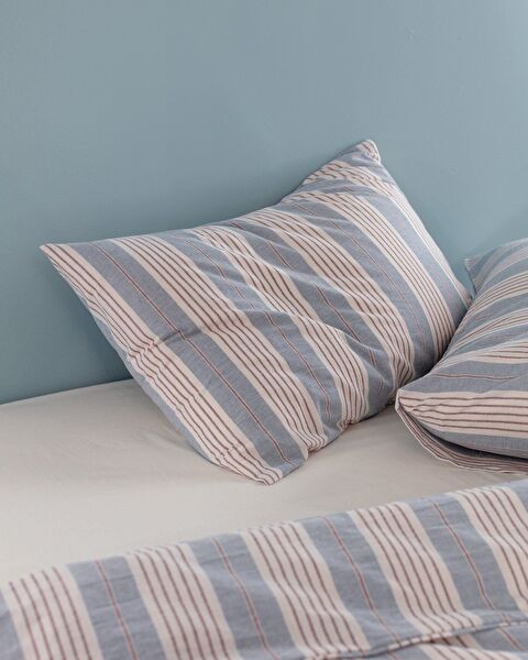Berne King Size Yarn Dyed Duvet Cover Set - 2