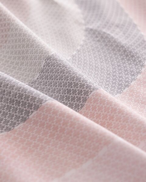 Suivre King Size 100% Cotton Ranforce Printed Duvet Cover Set - Powder - 4